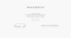 Desktop Screenshot of champagne-bereche-et-fils.com